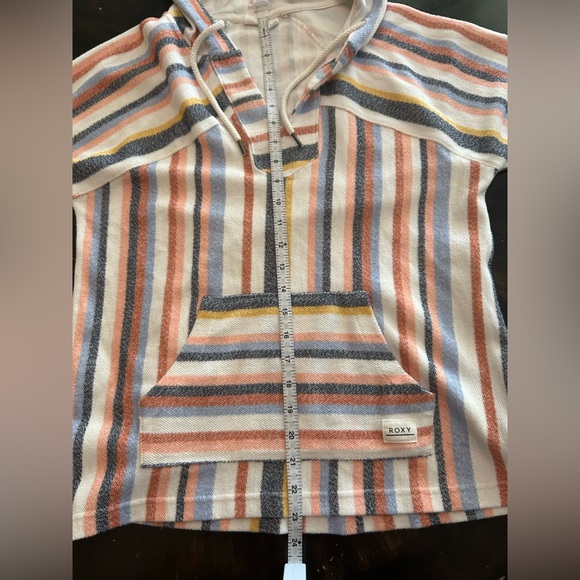 Roxy Women’s Wild‎ and Free Surf Hoodie Striped Hoodie Size Small - Picture 8 of 10